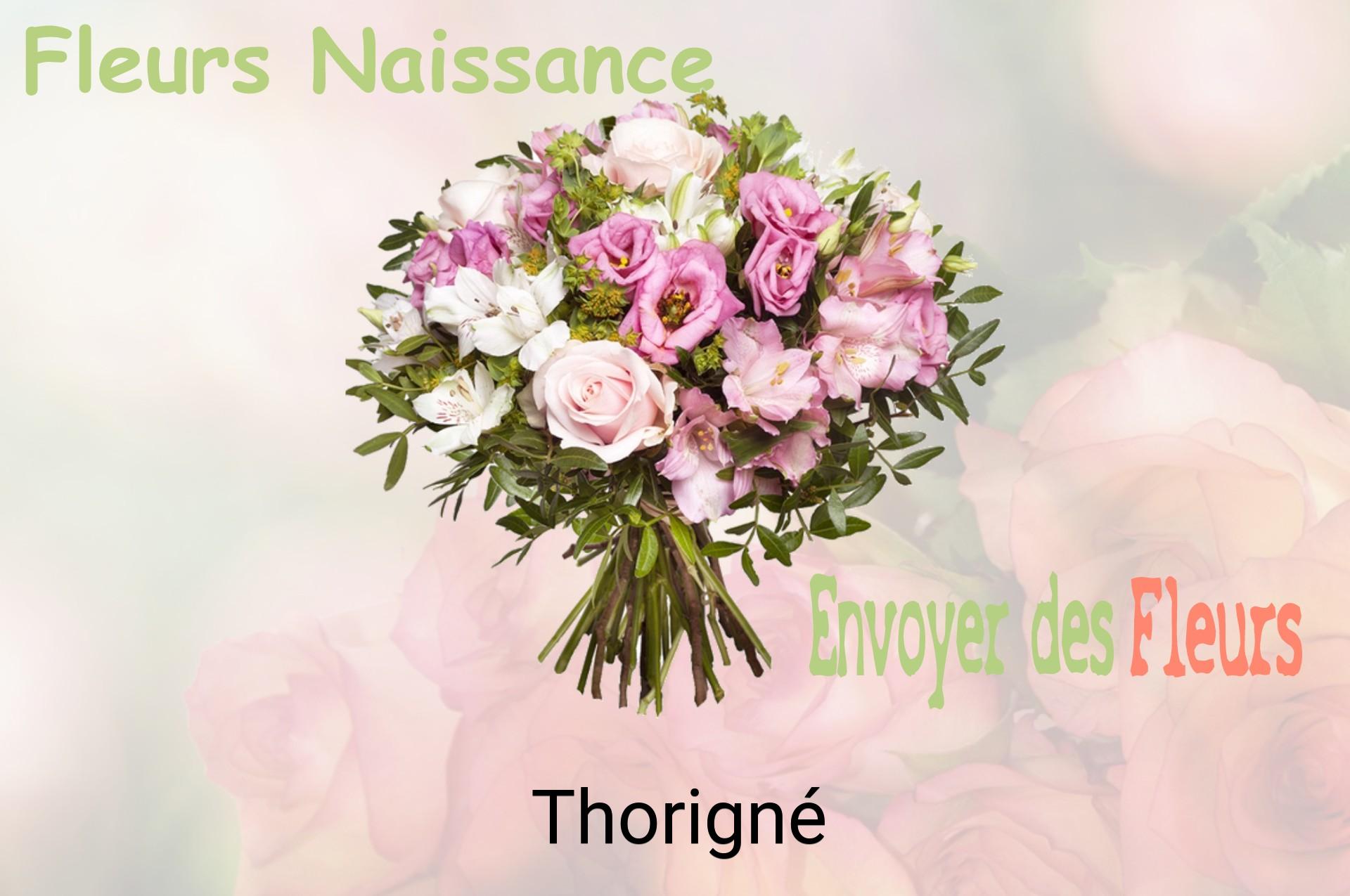 Bouquet de fleurs de naissance livré à Thorigné
